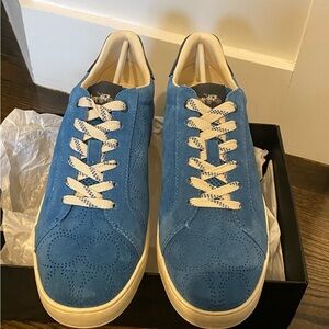 Blue Suede Men's Sneakers